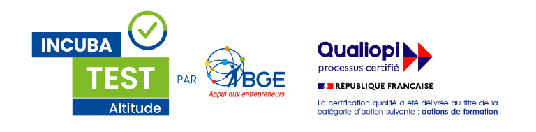 Incubatest BGE Altitude et certification Qualiopi pour les actions de formation
